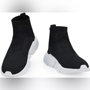 Santiro Men's Breathable Knit Slip-On Sneakers